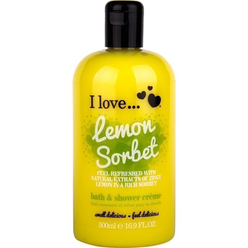 I love Lemon Sorbet Bubble Bath & Shower Créme 500ml
